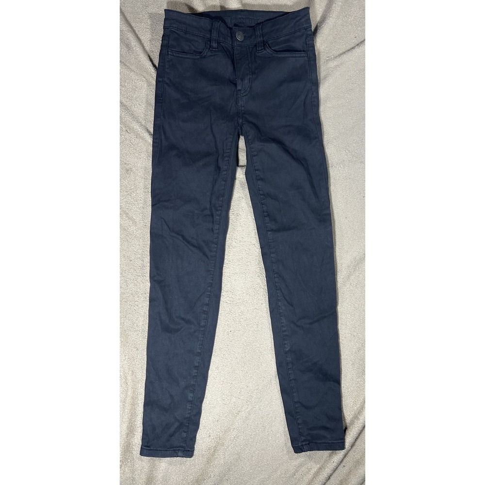American Eagle Outfitters Womens 000 Short Navy Skinny Jegging Jeans Stretch